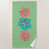 Serviette De Plage Fleurs d'Hibiscus tropicaux (Devant)