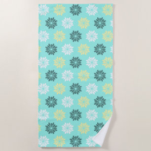 Serviette De Plage Fleurs d'hippocampe Aqua Beach