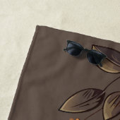 Serviette De Plage Fleurs d'or (En situation)