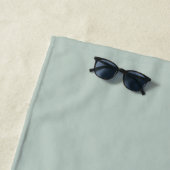 Serviette De Plage Fleurs d'orchidée rose papillon vert menthe (En situation)