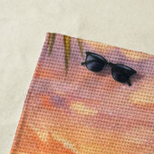 Serviette De Plage Fleurs du Rivage (En situation)