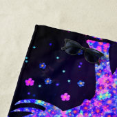 Serviette De Plage Fleurs Eléphant Beach Towel (En situation)