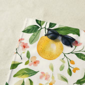Serviette De Plage Fleurs & Fruit (En situation)