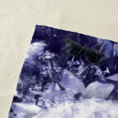 Serviette De Plage Fleurs Lune (En situation)