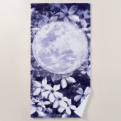 Serviette De Plage Fleurs Lune (Devant)