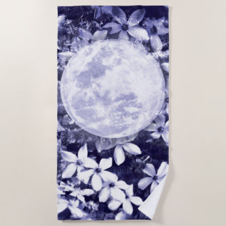 Serviette De Plage Fleurs Lune