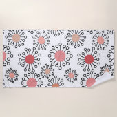 Serviette De Plage Fleurs MCM (Devant)