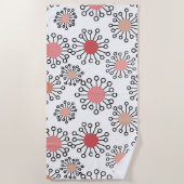Serviette De Plage Fleurs MCM (Devant)