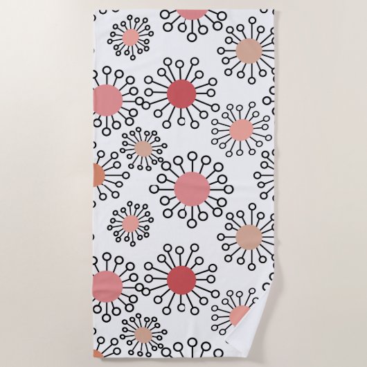 Serviette De Plage Fleurs MCM (Devant)