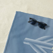Serviette De Plage Fleurs mécaniques (En situation)