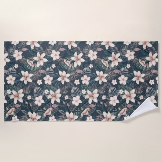 Serviette De Plage Fleurs tropicales (Devant)