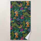 Serviette De Plage Fleurs tropicales (Devant)