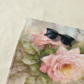 Serviette De Plage Fleurs vintages (En situation)