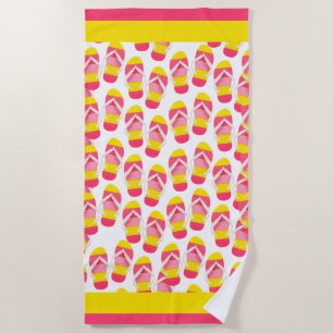 Serviette De Plage Flip Flopping' Comme Crazy Beach Towne