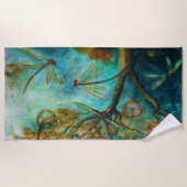 Serviette De Plage Flirt de libellule (Devant)
