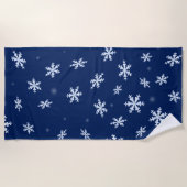 Serviette De Plage Flocon de neige (Devant)