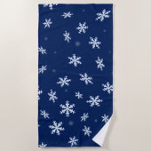 Serviette De Plage Flocon de neige (Devant)