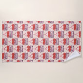 Serviette De Plage Floraison de cerisier (Devant)