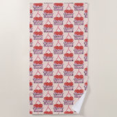 Serviette De Plage Floraison de cerisier (Devant)