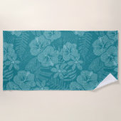 Serviette De Plage Floral (Devant)