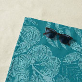 Serviette De Plage Floral (En situation)