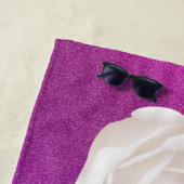 Serviette De Plage Floral Elegant (En situation)