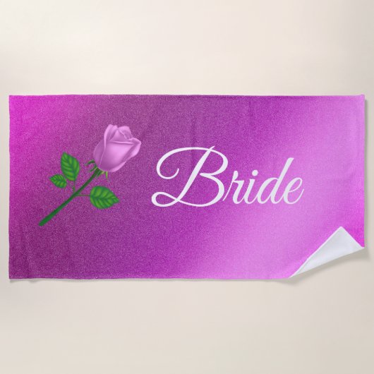 Serviette De Plage Floral Elegant (Devant)