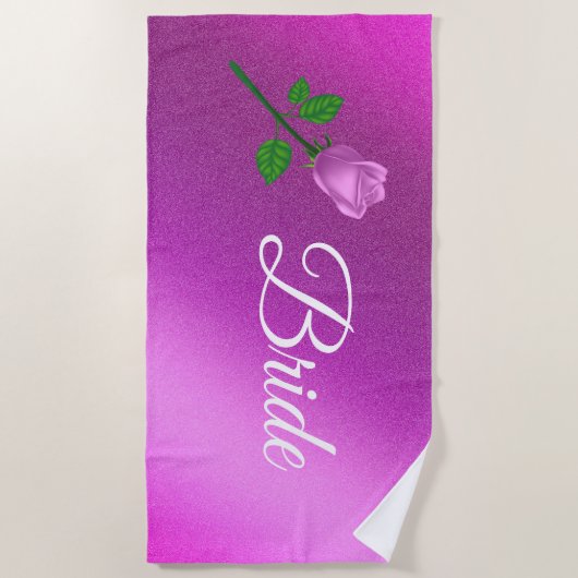 Serviette De Plage Floral Elegant (Devant)