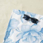 Serviette De Plage Floral esthétique (En situation)