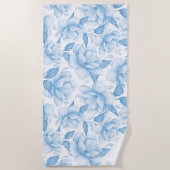 Serviette De Plage Floral esthétique (Devant)