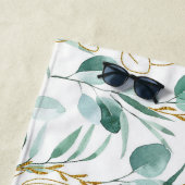 Serviette De Plage Floral esthétique (En situation)