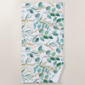 Serviette De Plage Floral esthétique (Devant)