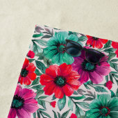 Serviette De Plage Floral rustique mode rétro motif (En situation)