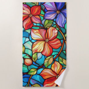Serviette De Plage Floral tropical