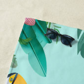 Serviette De Plage Floral Tropical Été (En situation)