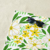 Serviette de plage florale (En situation)