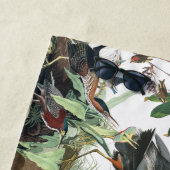 Serviette de plage florale de faune d'oiseaux de (En situation)