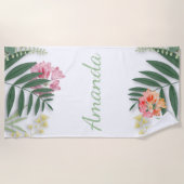 Serviette De Plage Flore tropicale (Devant)
