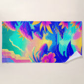 Serviette De Plage Flore tropicale 2 (Devant)