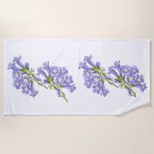 Serviette De Plage Flores do Brasil jacaranda (Devant)