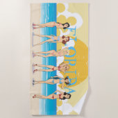 Serviette De Plage Floride Beach Bikini filles (Devant)