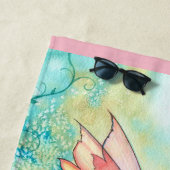 Serviette de plage Flower Fairy Fantasy Art (En situation)