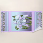 Serviette de plage Flower Smeraldo (Devant)