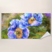 Serviette De Plage Flowering Spring Flowers Abstract (Devant)