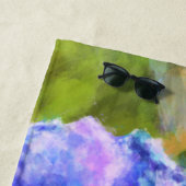 Serviette De Plage Flowering Spring Flowers Abstract (En situation)