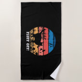 Serviette De Plage Fluide hors chat (Devant)