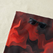 Serviette De Plage Flux d'incendie Crimson (En situation)