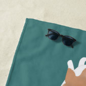 Serviette de plage Flying Corgis (En situation)