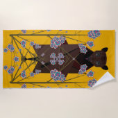 Serviette de plage Flying Fox Mustard (Devant)