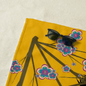 Serviette de plage Flying Fox Mustard (En situation)